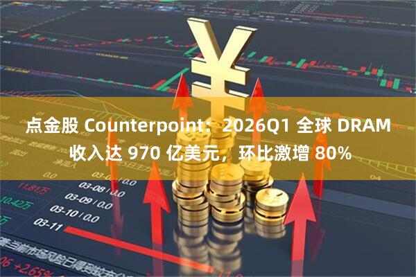 点金股 Counterpoint：2026Q1 全球 DRAM 收入达 970 亿美元，环比激增 80%